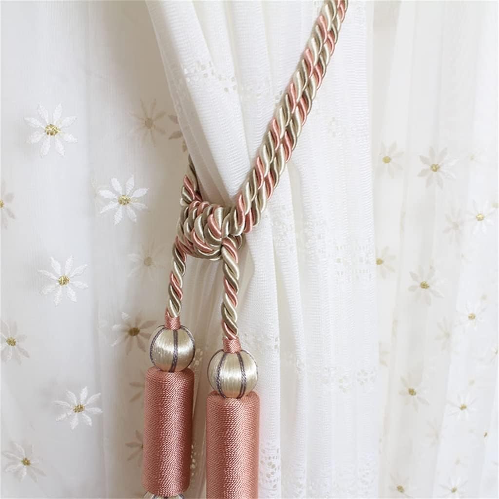 FMURY Large Long Double-Ended Curtain Tassel Strap Hook Curtain Buckle(E)