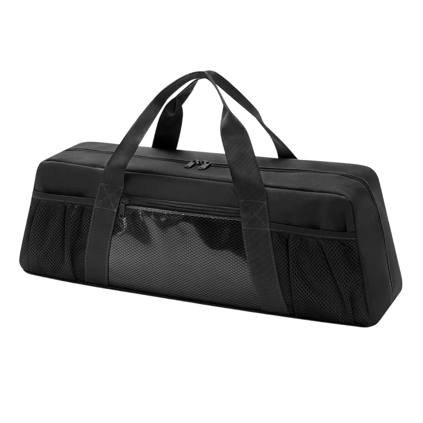 Piceioep Portable BBQ Tools Carrying Case with Multiple Compartments for Camping Trip and Backyard Parties Portable Barbecue Tool Bag