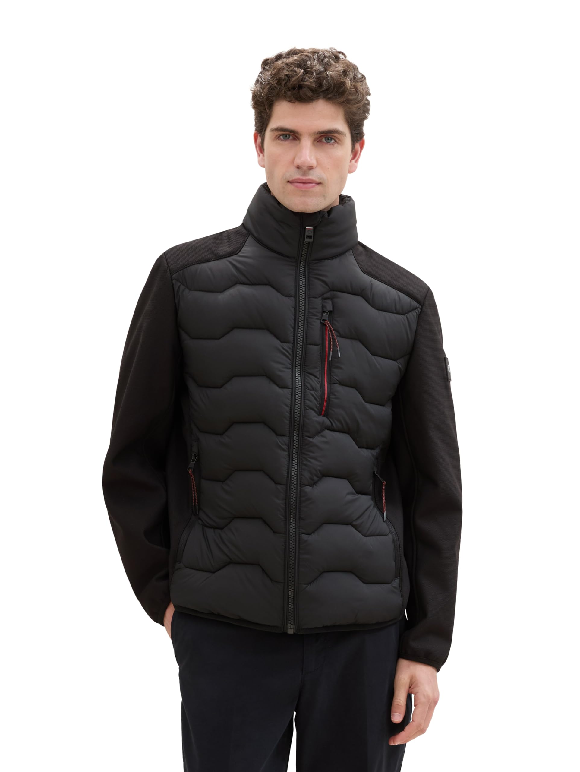 TOM TAILOR Herren 1041308 Hybrid Jacke mit Stehkragen (1er Pack)