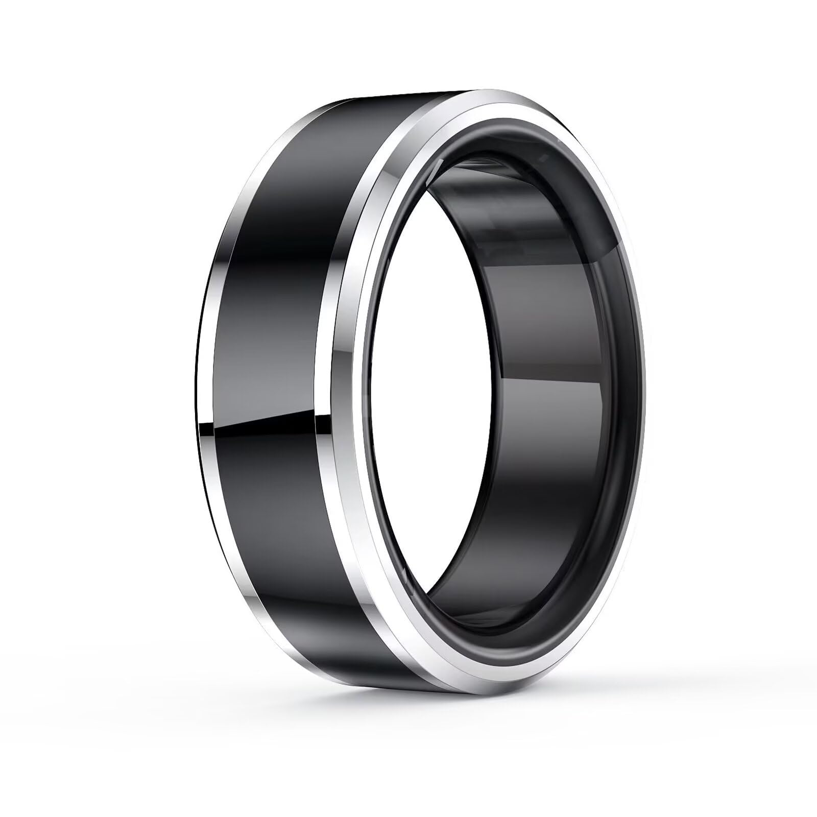 Smart Ring Fitness Tracker Ring Smartringe für Herren Damen Schlaftracker Schwarz Herzfrequenz Smartring Fitnessring Smart Ring Android Gesundheitsring Schrittzähler Fitnesstracker Pulsmesser Sport