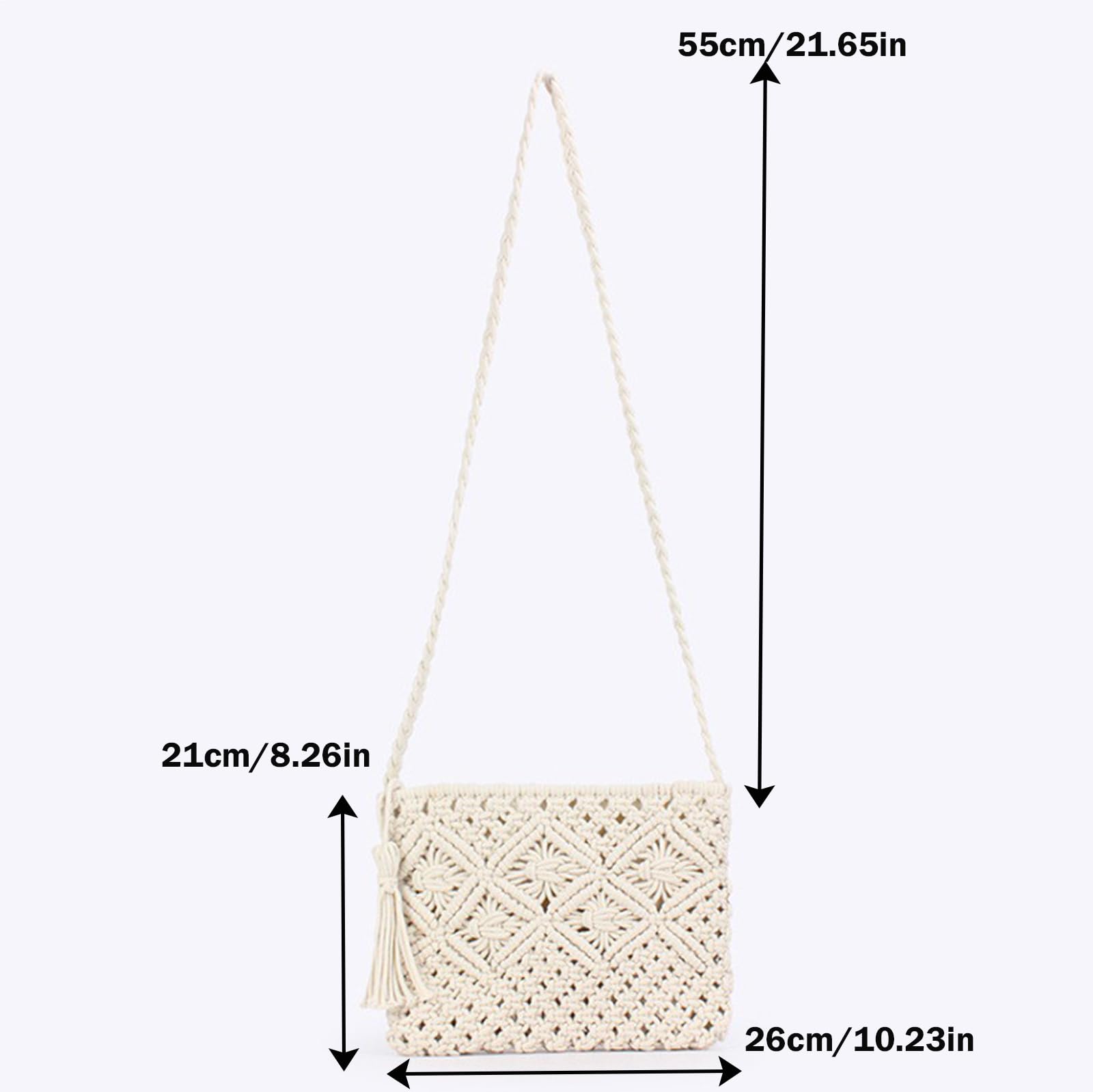 Borsa Intrecciata Donna, Borsa Paglia Donna Elegante, Borse in Paglia, Crochet Bag, Borsa Paglia Donna, borsetta donna estiva, Piccola Borsa in Paglia per Vacanze