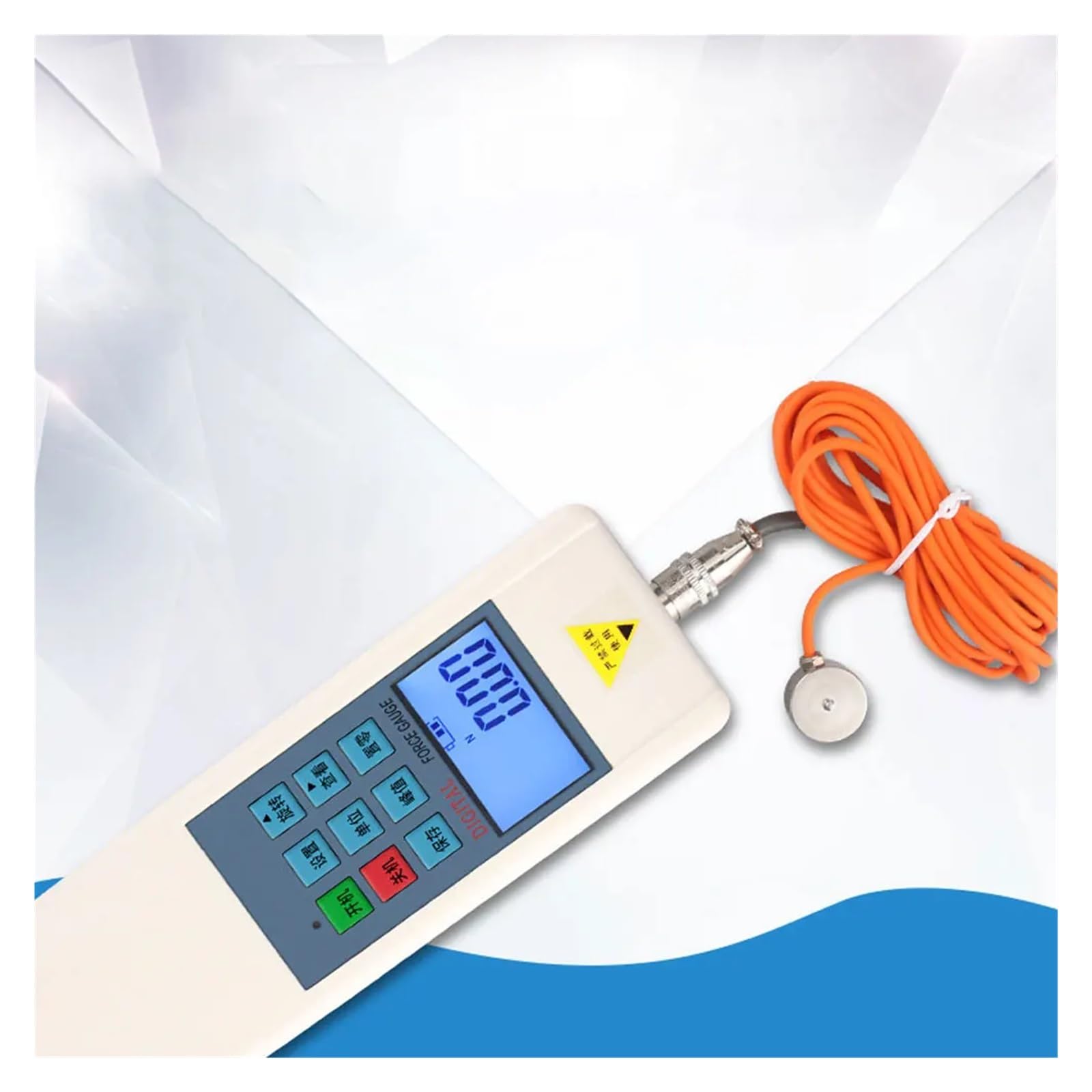 Dinamómetro, Medidor de tracción y empuje digital SH-500N SH-1000N Medidor de tensión electrónico Dinamómetro digital Instrumento de prueba de unidad N/KG/LB(500N)