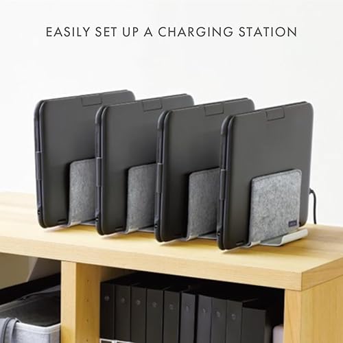 Miniatura 8 de Sonic Utlim - Soporte vertical para laptop para escritorio, soporte de muelle con cubierta de fieltro, organizador de escritorio, almacenamiento y