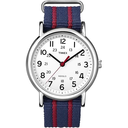 Timex Unissex T2N647 Weekender 38 mm Preto Nylon Slip