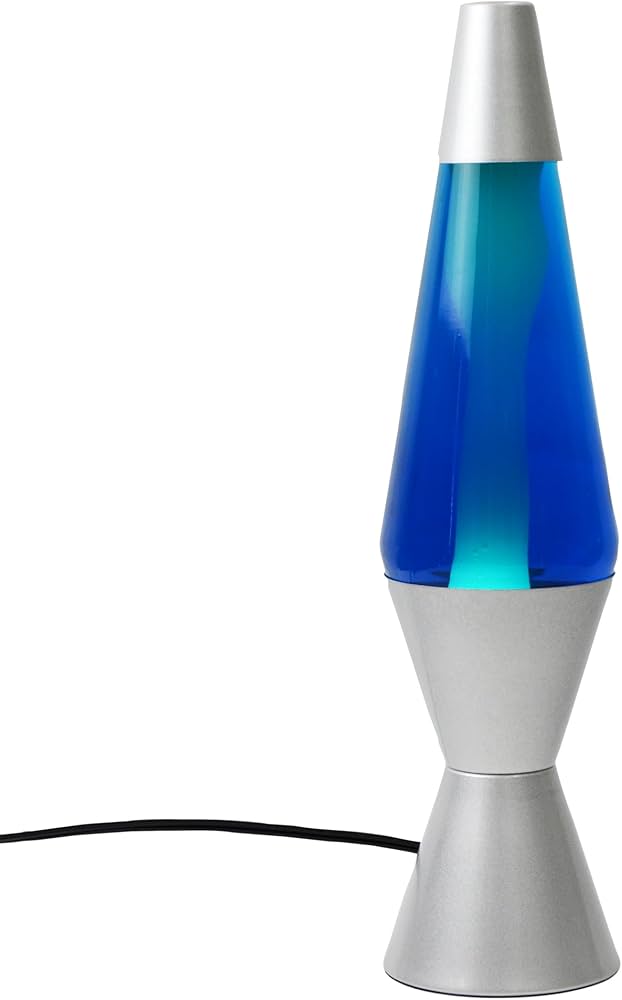Amazon | bcl ラバライト シルバー×ブルー テーブルランプ | ビーシー