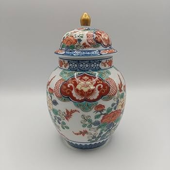 Amazon.co.jp: 幸楽窯 沈香壺 古伊万里風 飾壺 金彩 染錦牡丹花紋 検 Amazon.co.jp: 幸楽窯 沈香壺 古伊万里風 飾壺 金彩 染錦牡丹花紋 検