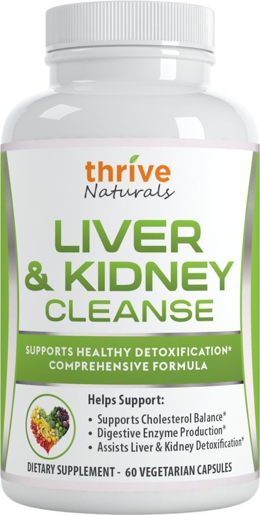 Liver & Kidney Cleanse - Supports Healthy Detoxification - Comprehensive Formula (1 Month Supply)