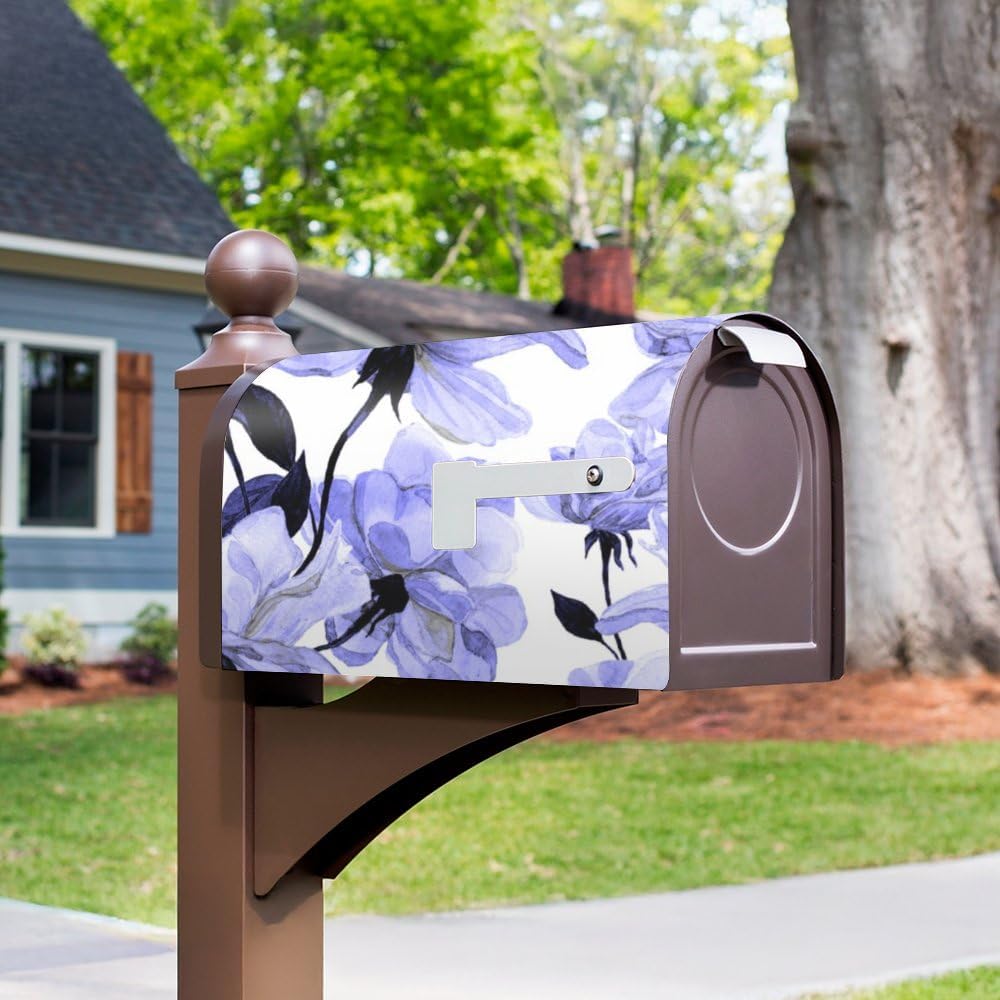 Spring Floral Tropical Decor Mailbox Cover Magnetic Oxford Cloth Mailbox Covers Aesthetic Decorative Oxford Cloth Letter Box Cover Strong Magnet Postbox Covers Beautiful Garden Decor Gift 21 × 25 inch