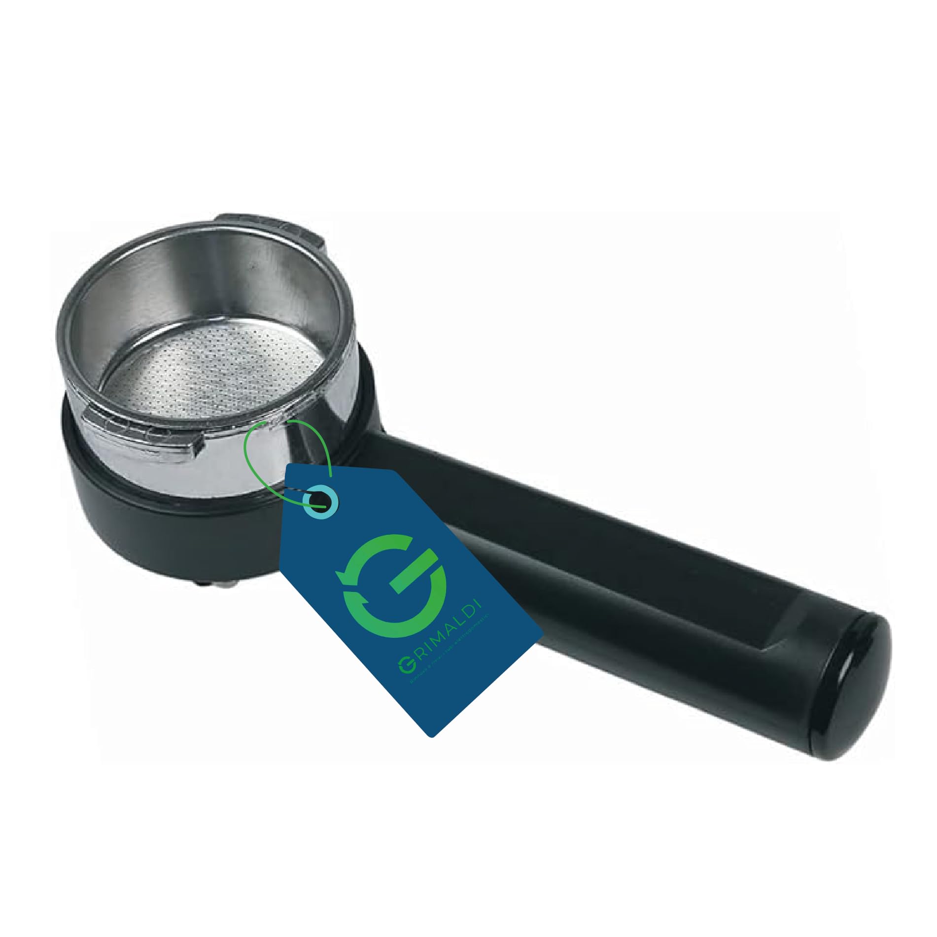 G GRIMALDI Portafiltro Pressurizzato Compatibile con Saeco 41210006 — Articolo per Macchine da Caffè Espresso Braccetto Completo con Filtro 2 Tazze (Escluso Nina)