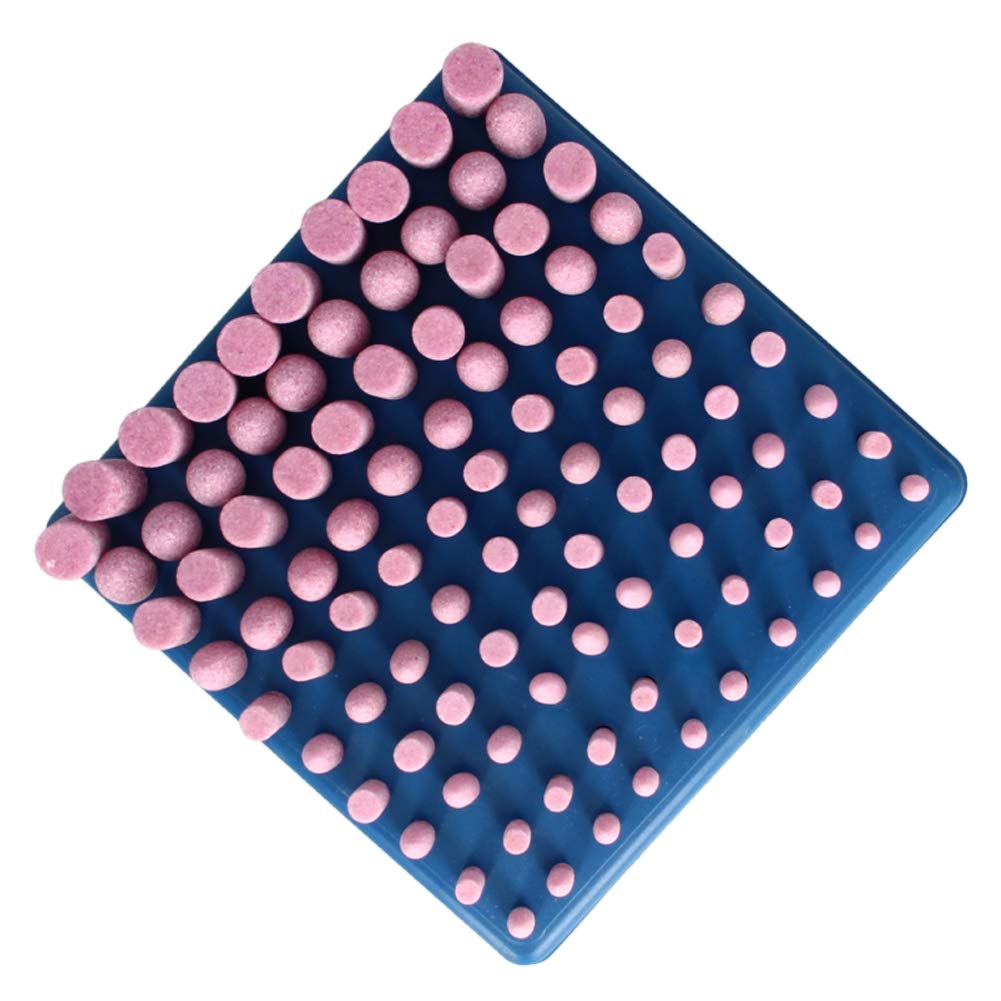 Utoolmart 2,35 mm Pietra Abrasiva Punti Corindone Rettifica Testa Lucidatura Ruota Shank 1 set
