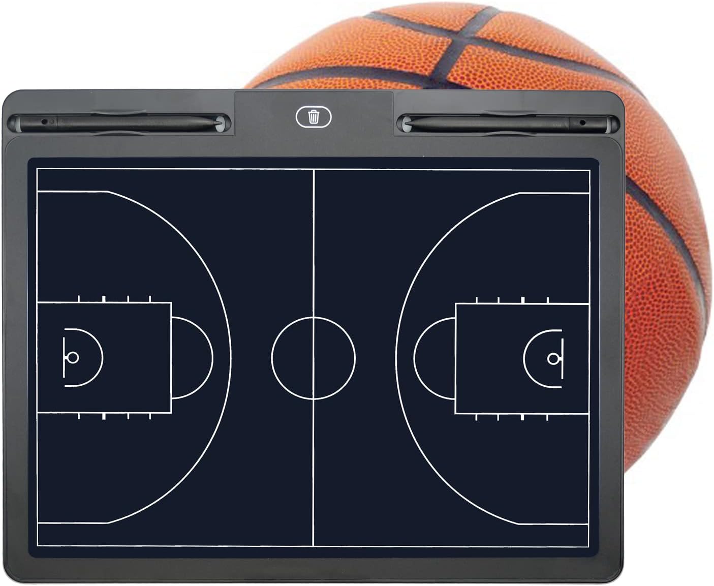 Pure Vie Electronic Basketball Coaching Board LCD Basketball Coaches Tactical Clipboard Writing Tablet Blackboard with Stylus Pen - Basketball Gift Sporting Goods Daily Training Assistant Equipment