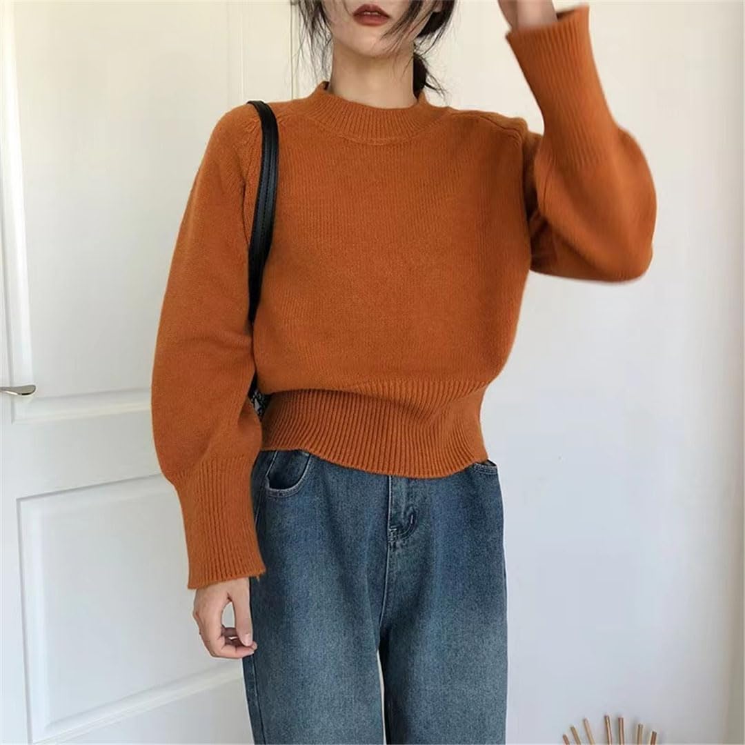 Vogrtcc Maglioni Casual da Donna A Mezzo Dolcevita in Cashmere Maglioni Pullover Maglioni