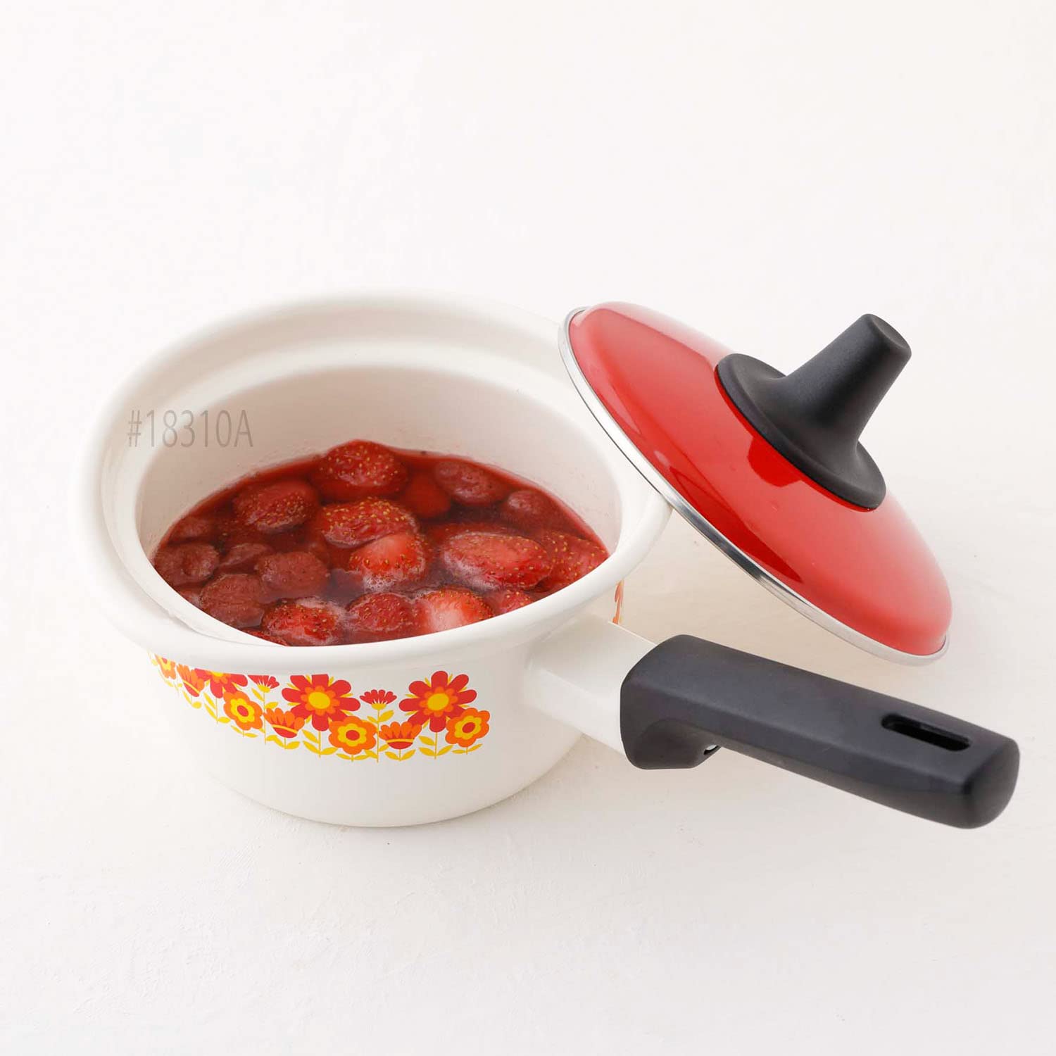 Amazon｜富士ホーロー 70年代復刻柄 昭和 レトロ 琺瑯 片手鍋 ミルク