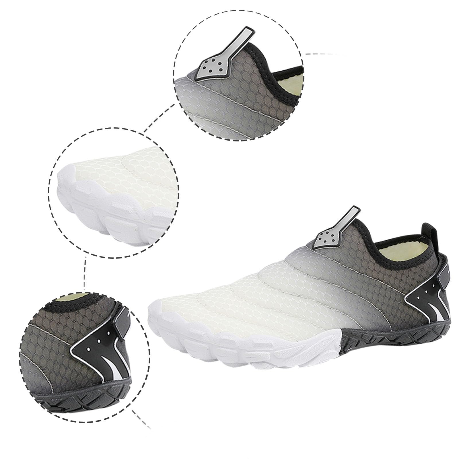 Zapatos de agua genéricos para parejas, zapatos de playa al aire libre de río, natación transpirables antideslizantes para hombres y mujeres y deporte para hombres