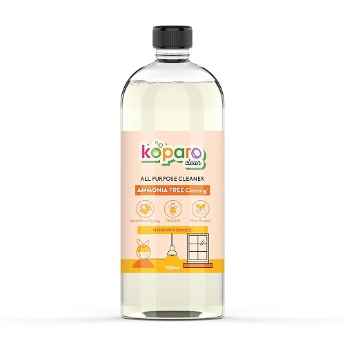 Koparo All Purpose Cleaner Liquid | 1 Litre Refill | Glass and Multi Purpose Cleaner Liquid | Plant Based Toxin Free Cleaner | For Bathroom, Kitchen, Gas Stove | Streak Free Shine | Kid and Pet Safe