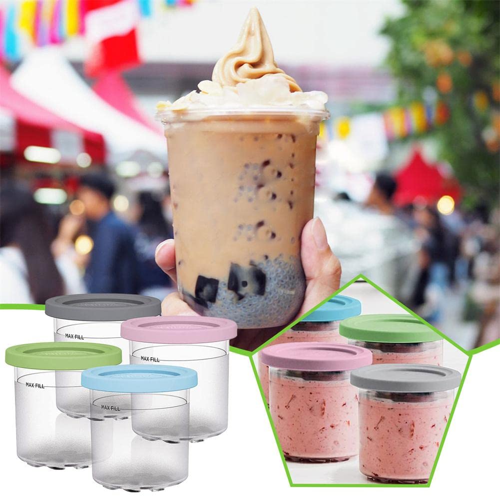 Amazon.co.jp: アイスクリームパイント 蓋つき容器 2/4パック Ninja