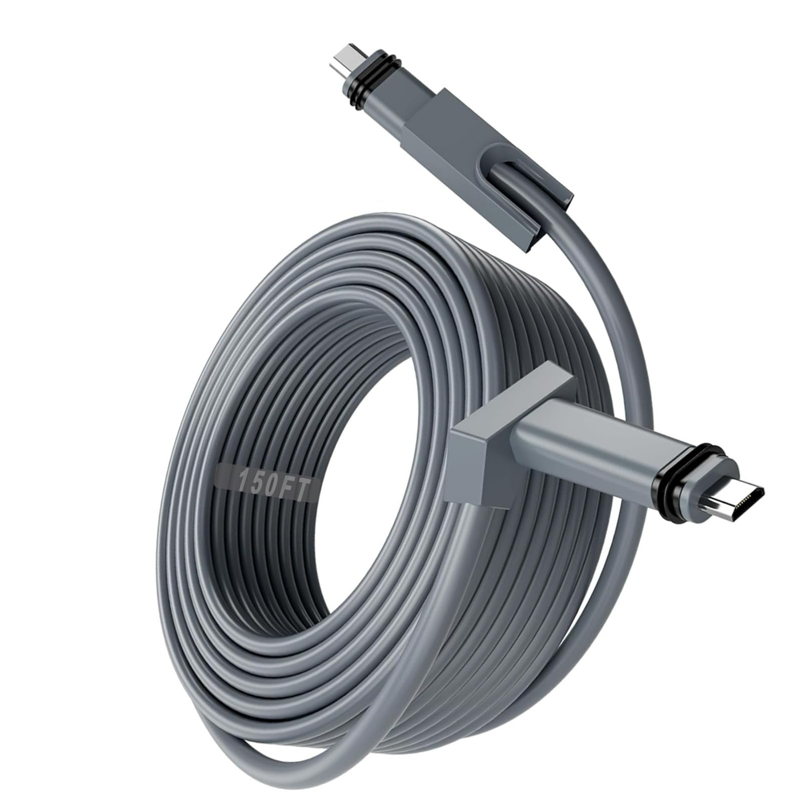 Starlink Cable 150FT for Starlink Rectangular Satellite V2, Replacement Cable Starlink for Satellite Gen 2 Dish and Router, Extension Starlink Cable Waterproof for Starlink Mesh Router, Grey