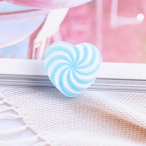 Miniatura 10 de GBSTORE 50 piezas de adornos de resina de caramelo falsos con parte trasera plana, suministros para funda de teléfono celular, clip para el cabello,