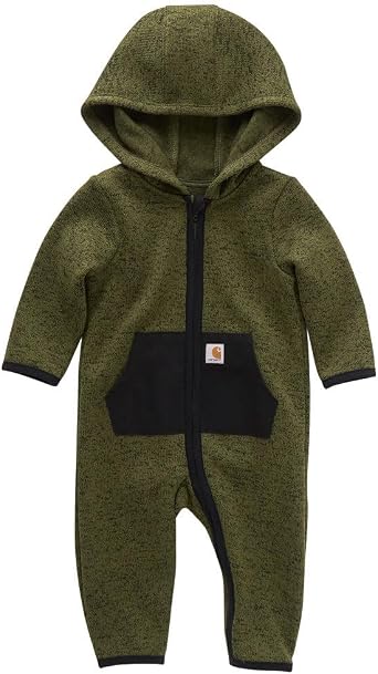Carhartt Kids CM5402 Long-Sleeve Zip-Front Coverall - Boys - 18 Months - Chive Heather