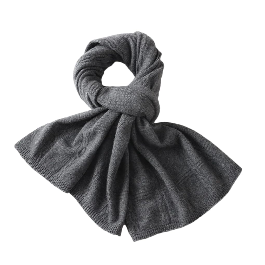 Sciarpa da donna in cashmere, scialle caldo, tinta unita, sciarpa calda e morbida