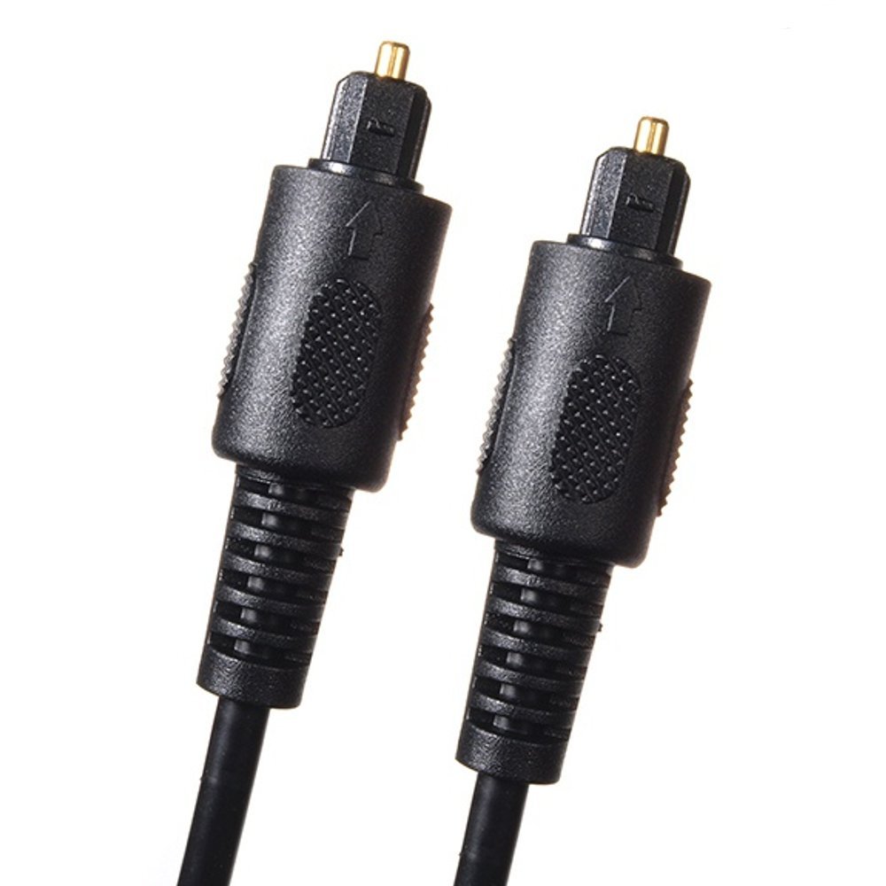 Maclean MCTV-639 Uniwersalny Kabel Optyczny T-T TOSLINK - 1m, Przewód Optyczny do Odtwarzacza CD/SACD/Blu-ray/DVD/TV/SAT lub Kina Domowego, Przewód Audio, Kabel do Dźwięku