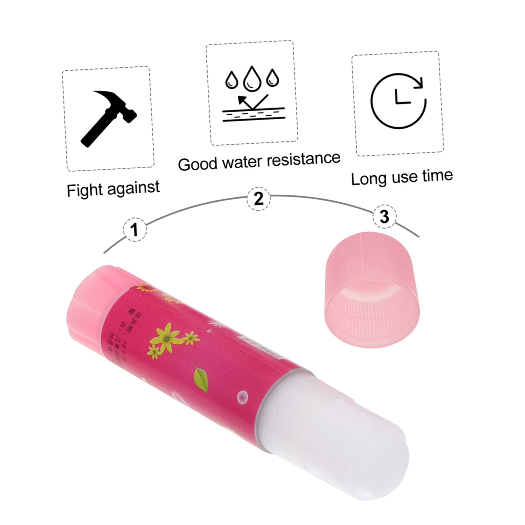 jojofuny 3 Set Colla Stick Forte Per Ufficio E Scuola Con Design Cartoon Per Studenti E 16 Pezzi * 3
