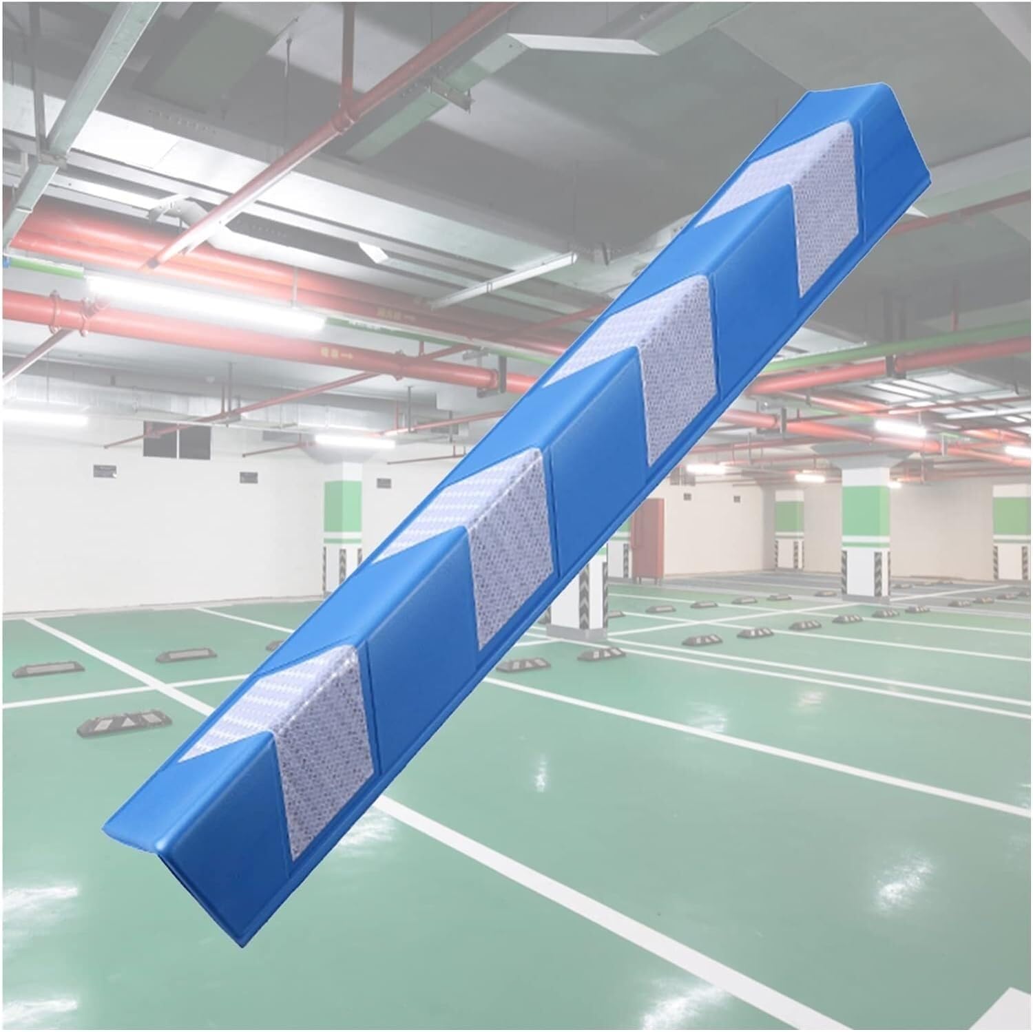 Kantenschutz, L-förmiger Eckenschutz aus Eva-Schaumstoffstreifen, hochfester reflektierender Boden- und Garagenwandschutz, 0,6 cm dick (blau, 2 Stück)