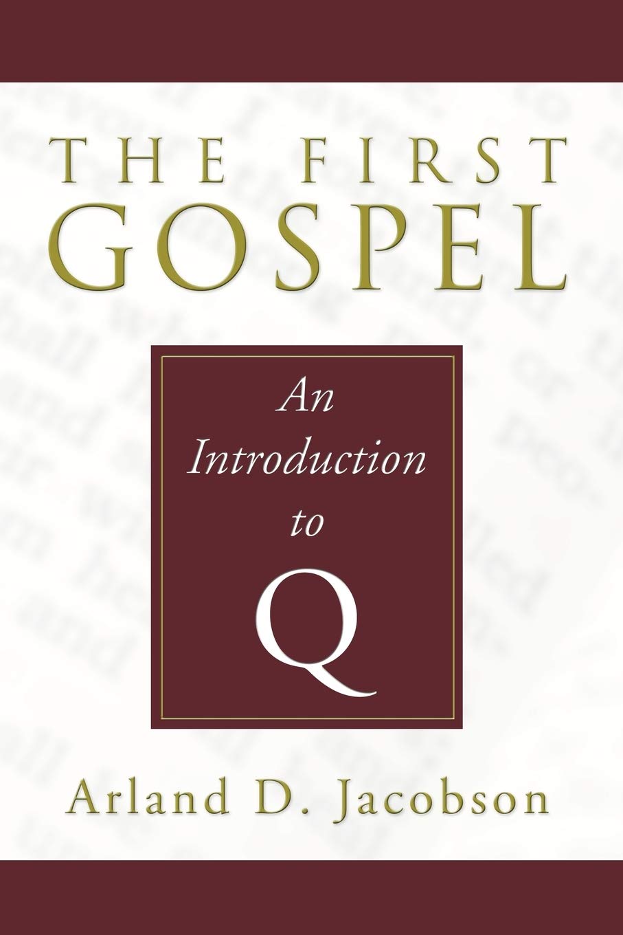 The First Gospel by Jacobson, D.  New 9781597523196 Fast Free Shipping<-
