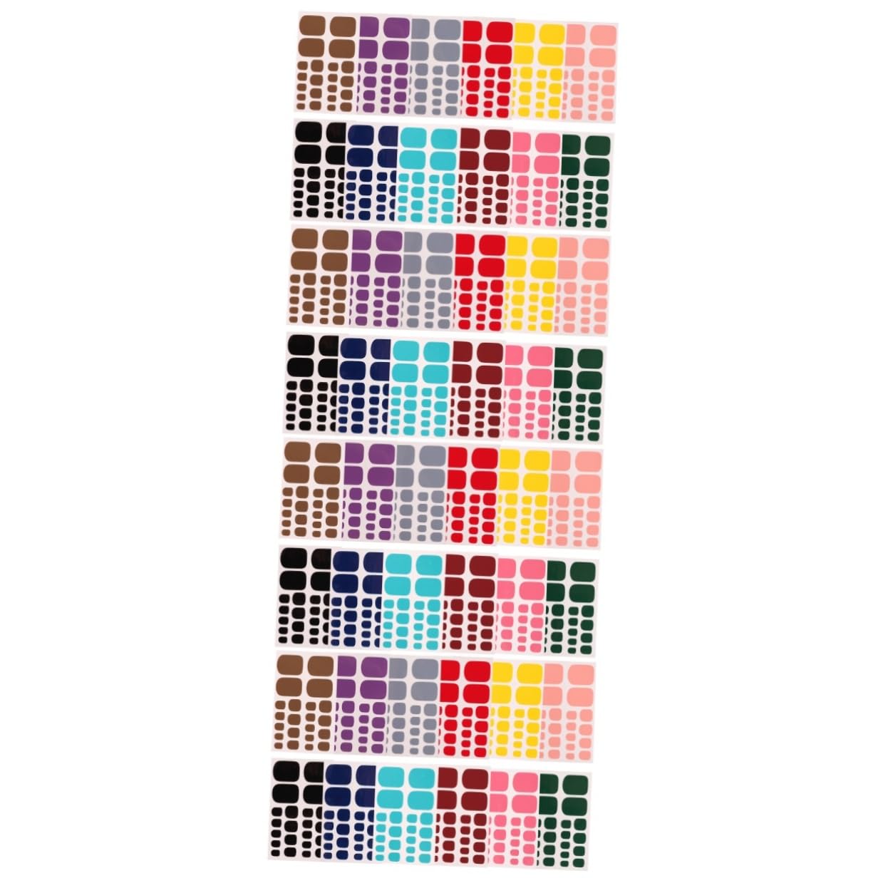 4 Set Adesivi Per Unghie Dei Decorazioni Per Unghie Facili Applicare Per Manicure Te Casa E Salone Materiale Decorazione 12 Fogli*4