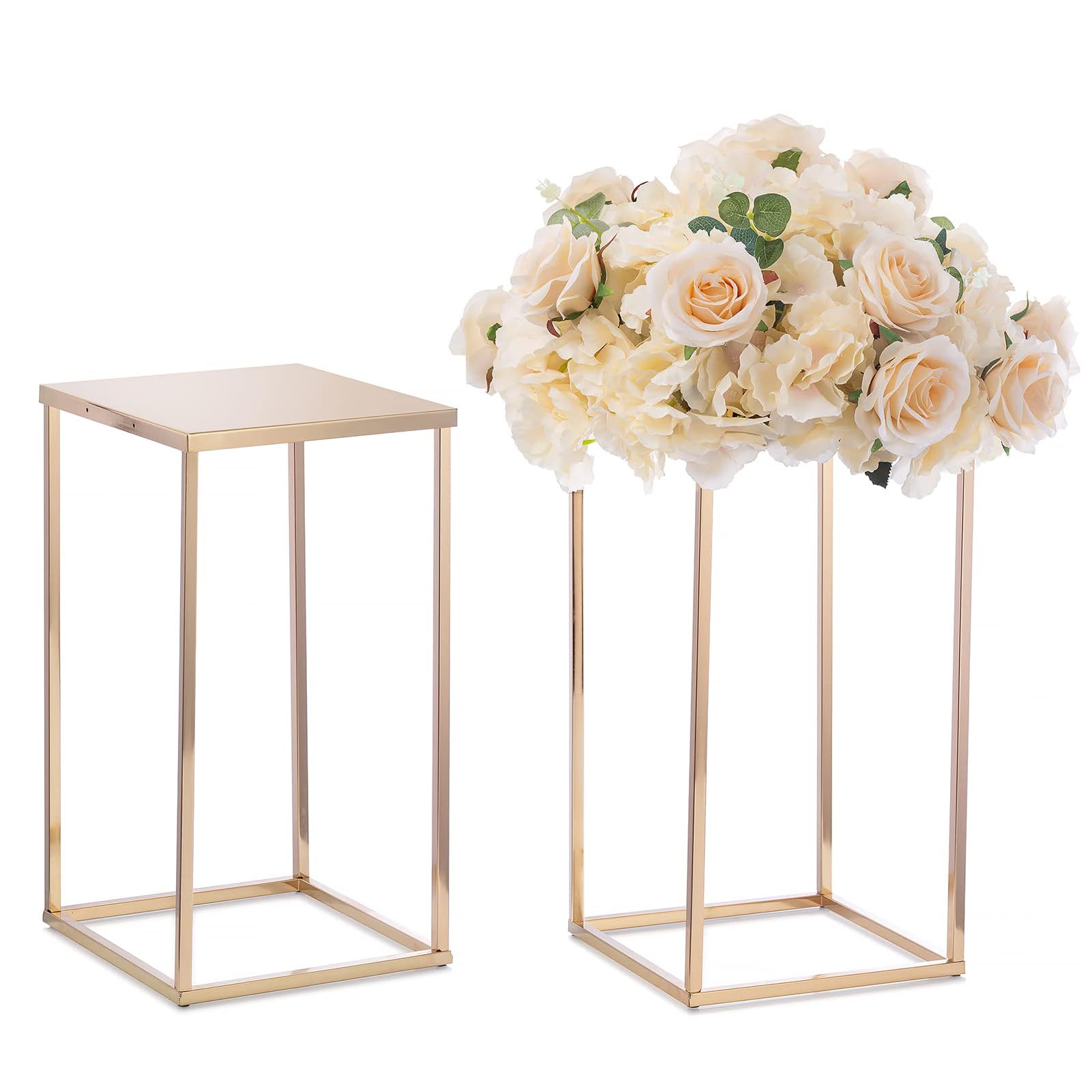 Décoration d'intérieur moderne avec vase en métal géométrique