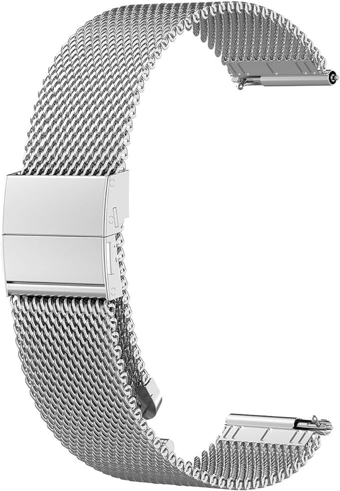 Generisch Bracelet de montre compatible avec Pebble Time/Time Steel - Bracelet de rechange en acier inoxydable - 22 mm - Pour Pebble Time/Time Steel
