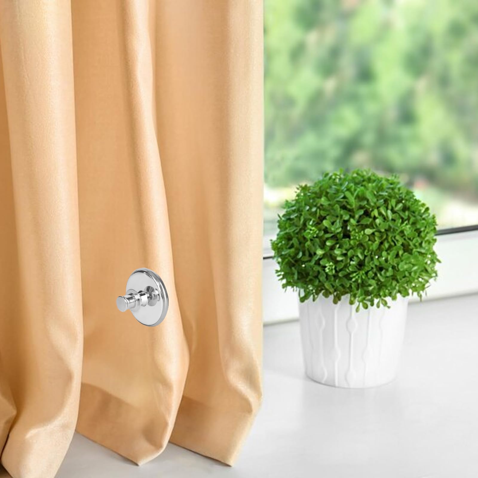 MUYAPAY 12 Paar Vorhang Magnetknöpfe 20mm - Unsichtbare Vorhanghalter Für Bessere Abdunklung