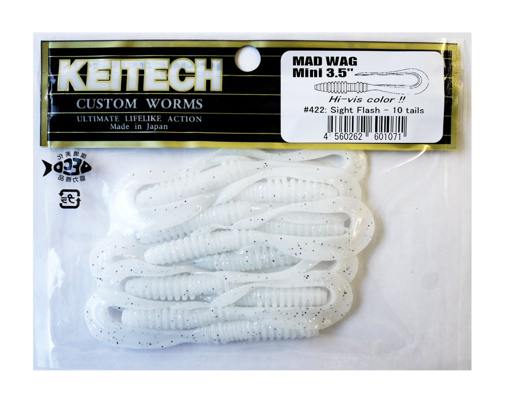 Keitech Mad Wag Mini 3.5" #422 Sight Flash