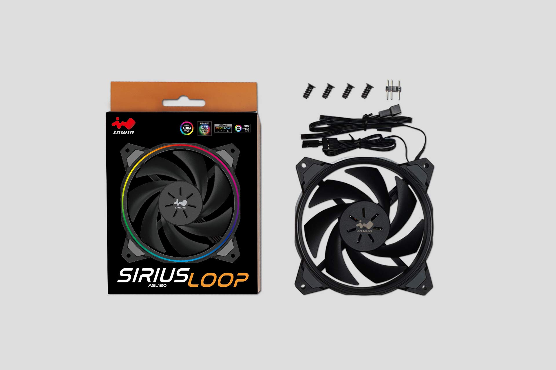 Amazon.com: InWin Sirius Loop Addressable RGB Single Fan 120mm