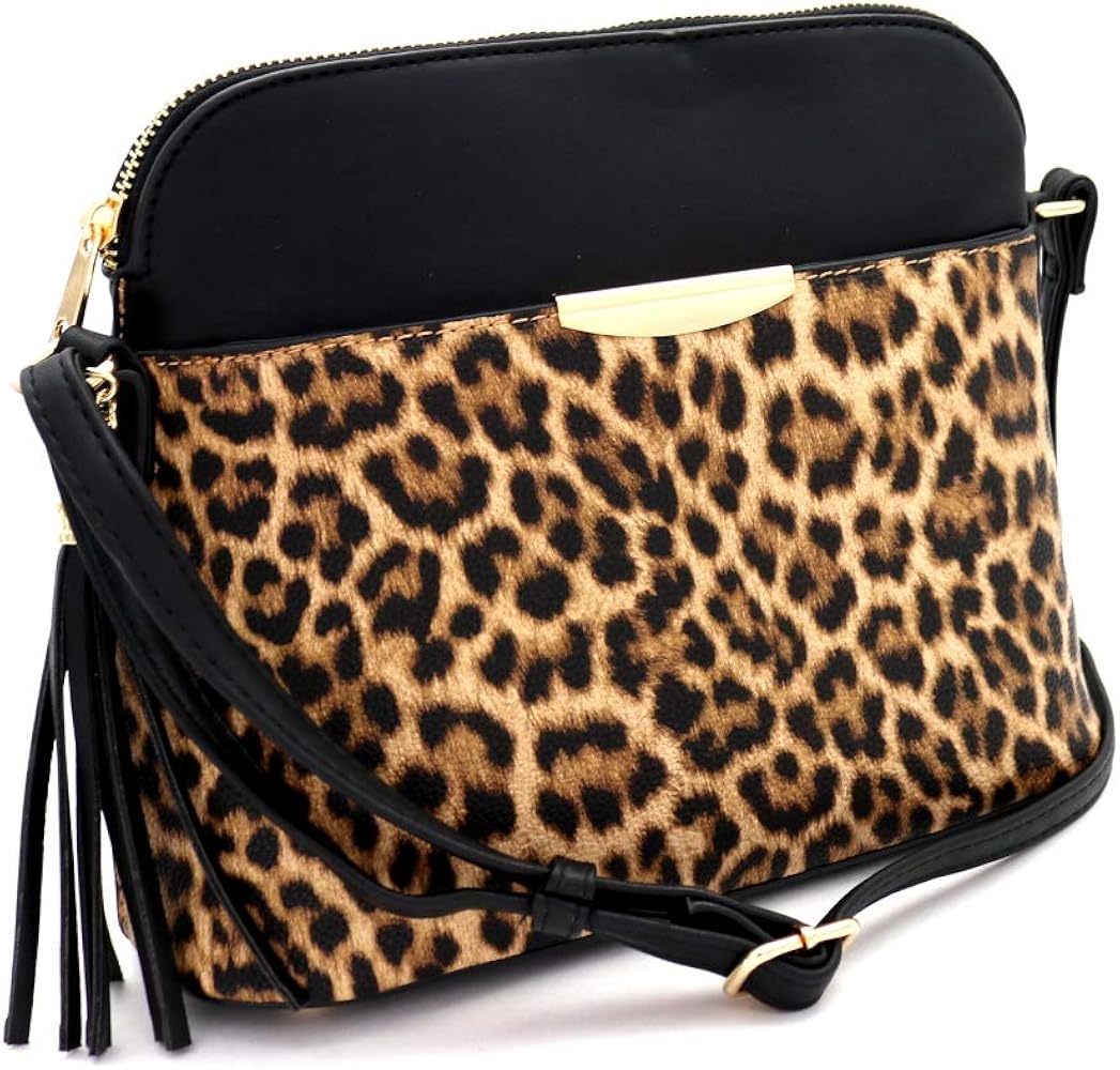 Leopard print crossbody bag Clearance