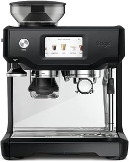 The Barista Touch - Bean to Cup Coffee Machine with Grinder, Milk Frother and With Cold Brew Fuction, Latte, Cappucino, Espresso Maker, 5 Presets, 2L, 1680 W, With Cleaning Kit, Black Truffle