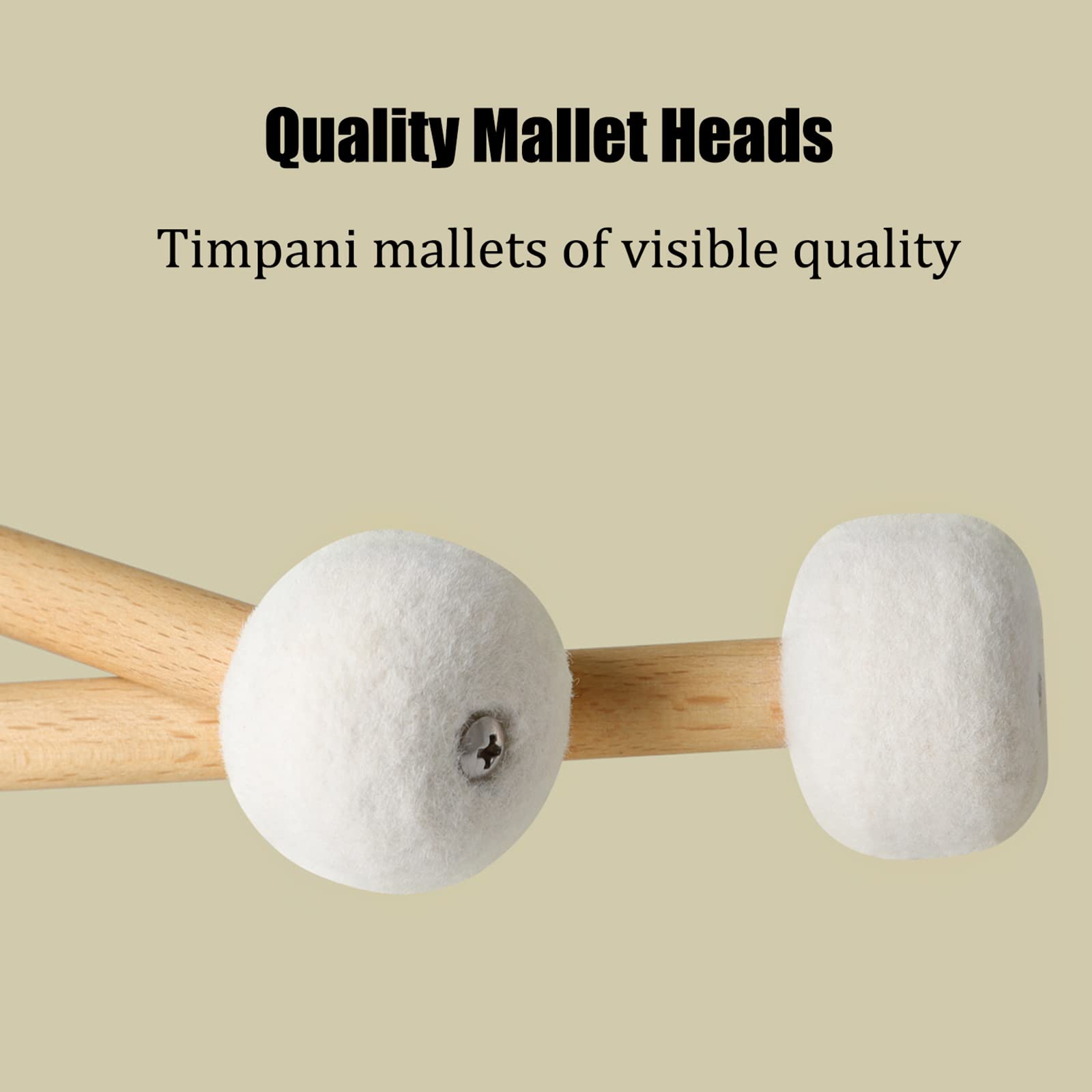 Amazon.co.jp: ティンパニマレット、2pcsフェルトマレット、多目的