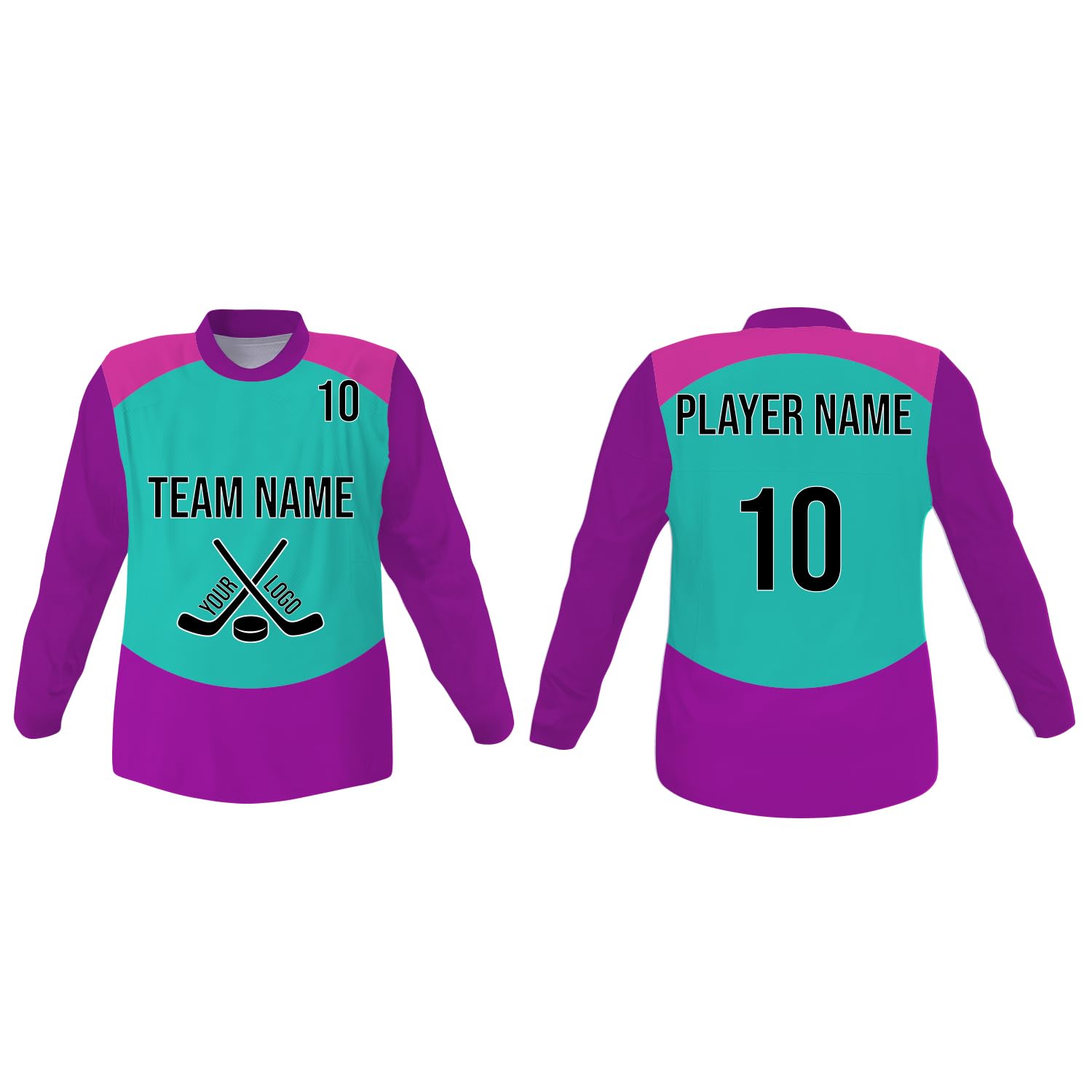 SGS Sports Gear Custom Hockey Jersey, Personalized Reversible or Standard Design with Name &amp; Number, Hockey Jersey