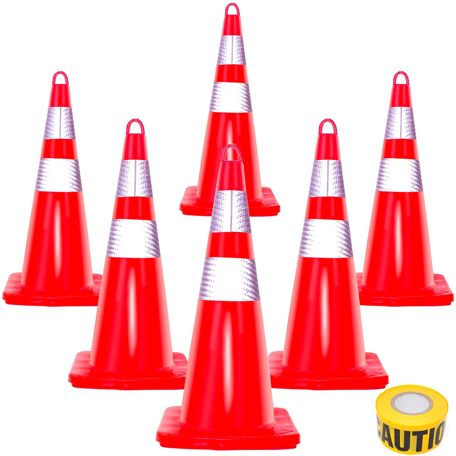 Snapklik.com : Zonegrace 6 Pack Traffic Safety Cones 28 Inch
