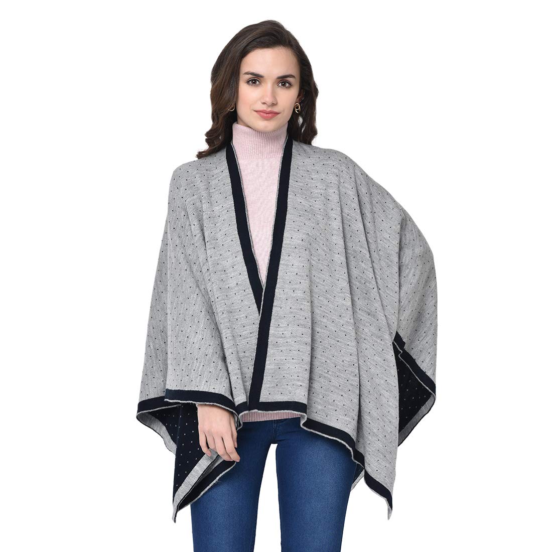 Reversible Soft Woolen Stole/Shawl/Poncho/Shrug for Women