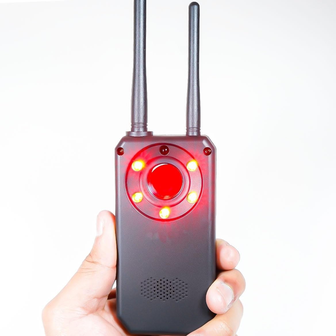 Rilevatore Professionale per Dispositivi Spia, Microfoni Nascosti, Telecamere e Localizzatori GPS – Portatile ad Alta Sensibilità per Individuare Segnali Wireless, Intercettatori GSM WIFI GPS (AK)