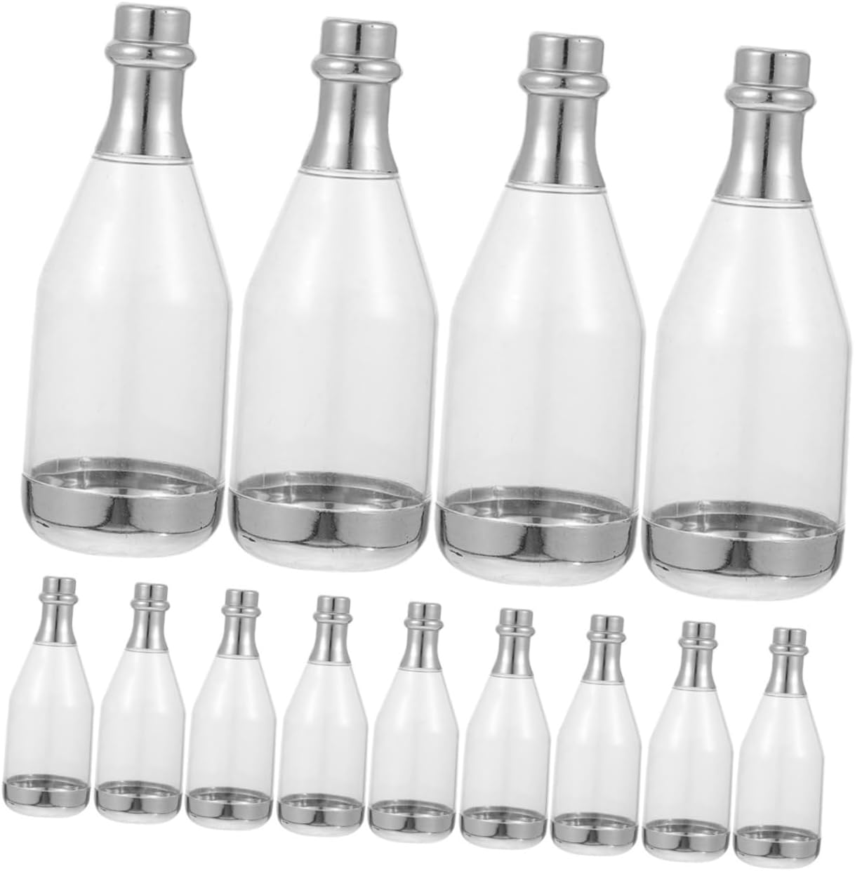 BUTIFULSIC 30pcs Miniature Bottle Candy Boxes Favor Containers for Weddings Birthdays and Anniversaries Material Visible Design for Candy and Trinkets