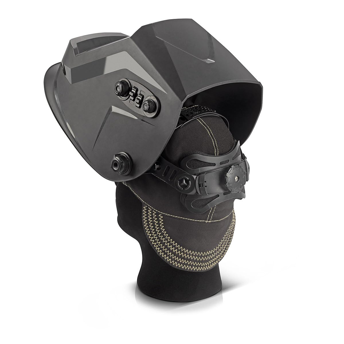 STAHLWERK Bonnet de soudeur | Bonnet de soudeur | Casque de soudage | Masque de soudeur | Vêtement de protection ignifuge pour soudage et découpe plasma