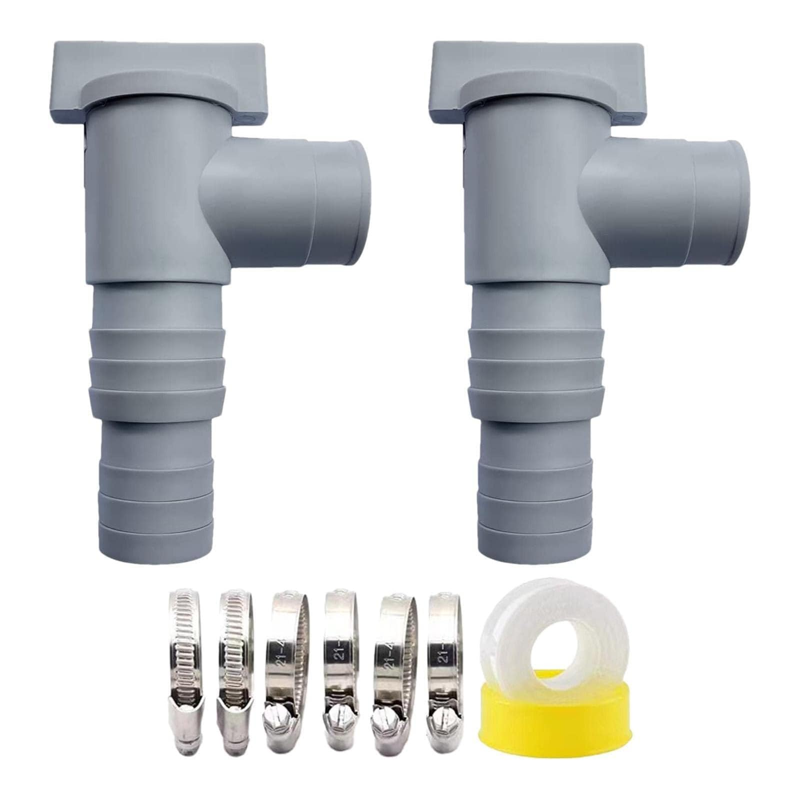 Jazuaiao Control Valves Shut Off Valves 32mm Hose Connector Swimming Pool Accessories Great for 32mm Soft Hose Swimming Pool Accessories