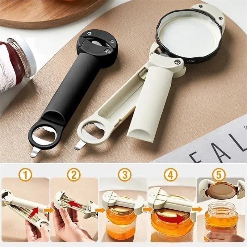 Apriscatole senza sforzo: veloce e facile for la casa e l'esterno, perfetto for i viaggi in campeggio(1 Pc Black)