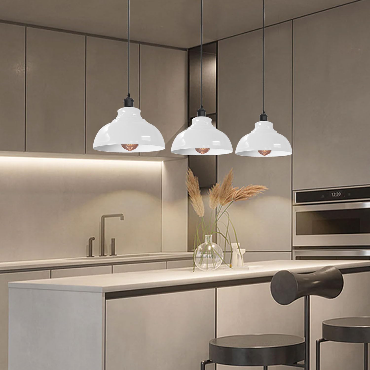 Suspension Luminaire Rétro 25Cm Lustre Plafonnier Vintage Industriel