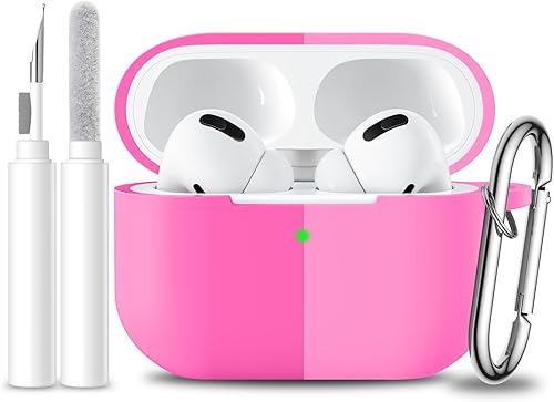 Vista 17 de Funda para Airpods Pro 2 con kit de limpieza, funda protectora completa de silicona suave para AirPods Pro para mujeres y hombres, compatible