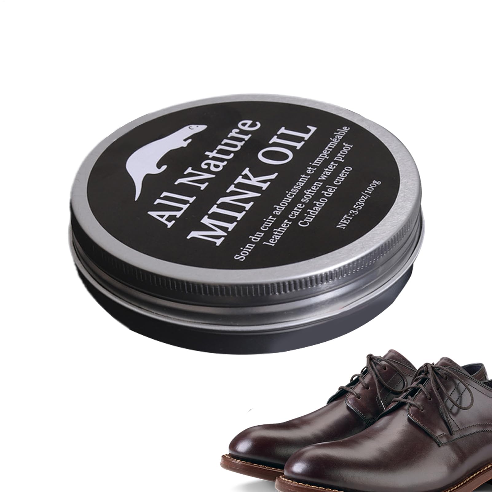 Crema Per Cuoio Rigenerante - 100g Crema Manutenzione Cuoio | Trattamento Mobili, Prodotto Ristrutturante e Balsamo Pulente per Scarpe, Borse e in Pelle