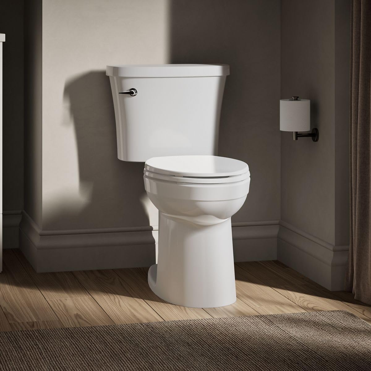 KOHLER Kingston™Comfort Height® elongated toilet bowl, seat not included