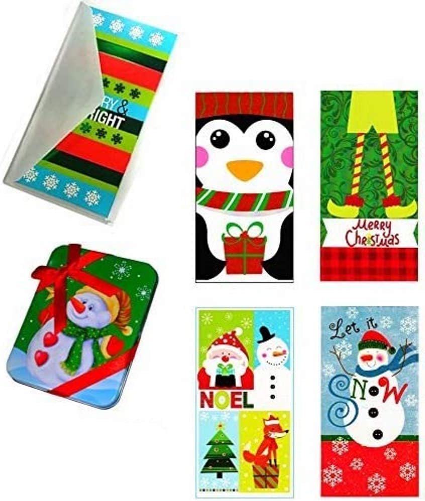 Set of 12 Christmas Money Card Holders Assortment of